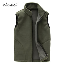Load image into Gallery viewer, DIMUSI Men Winter Fleece Vest Male Thick Warm Waistcoat Outwear Casual Thermal Soft Vests Mens Windproof Sleeveless Jacket,YA720
